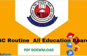 SSC Routine 2024 PDF Download - All Education Board