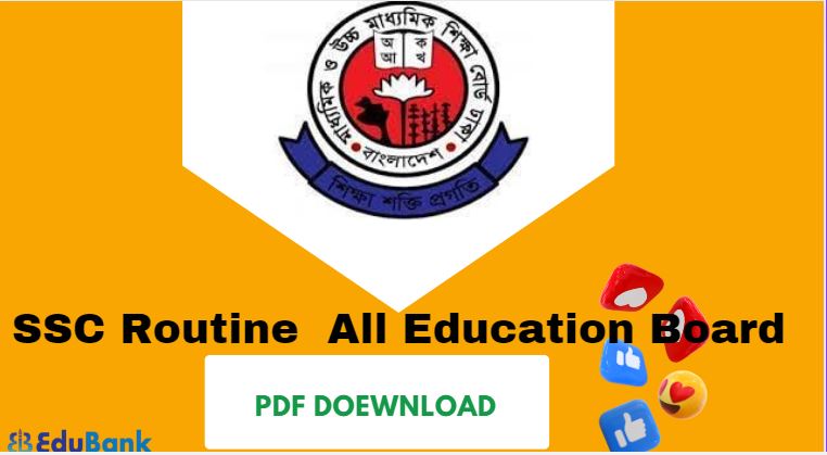 SSC Routine 2024 PDF Download - All Education Board
