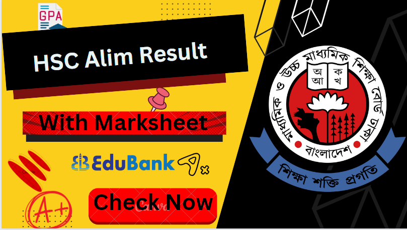 HSC Alim Result With Marksheet 2024